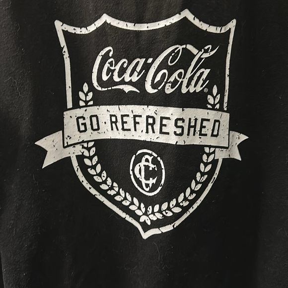 Coca-Cola Black Crewneck with White Logo size medium - Picture 2 of 6